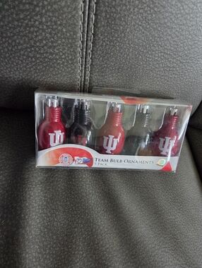 Forever Collectibles NFL Indiana University Hoosiers Team Bulb Ornaments 5 Pack
